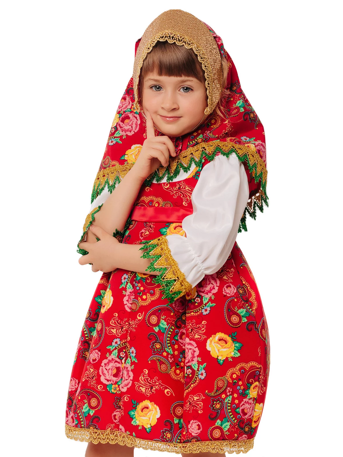 картинка Карнавальный костюм "Матрешка Маруся"/1070 к-21 от магазина Одежда+